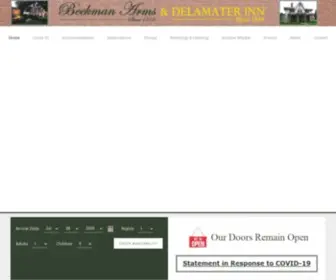 Beekmandelamaterinn.com(Beekman Arms & Delamater Inn Rhinebeck New York) Screenshot