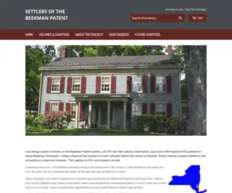 Beekmansettlers.com(The Settlers of the Beekman Patent) Screenshot