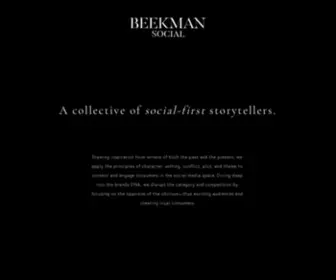 Beekmansocial.com(Beekman Social) Screenshot