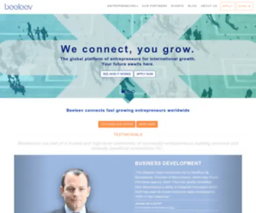 Beeleev.com(Connect With Entrepreneurs Worldwide) Screenshot