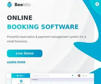 Beeleto.com(Online Booking Software Beeleto) Screenshot