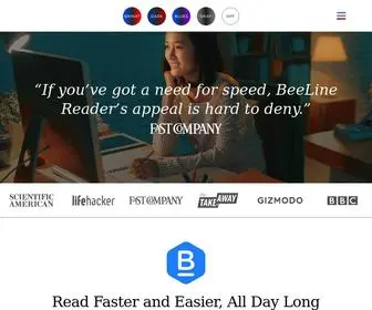 Beelinereader.com(BeeLine Reader) Screenshot
