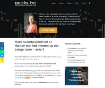 Beels.be(Online marketing en websitebouw voor familiebedrijven) Screenshot