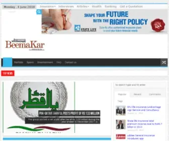 Beemakar.com(Your Insurance and Banking Information Hub) Screenshot