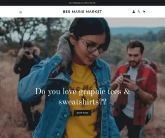 Beemariemarket.com(Bee Marie Market LLC Graphic Tees) Screenshot