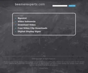 Beemerexperts.com(Video Search) Screenshot
