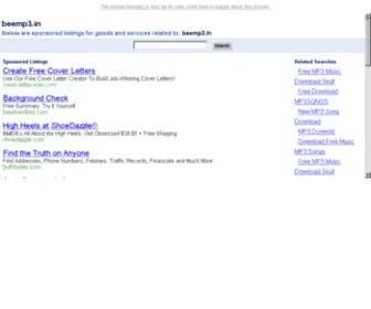 BeeMP3.in(Top Songs Charts and Music Search Engine) Screenshot