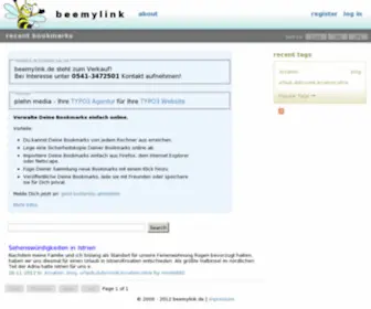 Beemylink.de(Speicher, Teile und Tagge Deine Favoriten) Screenshot