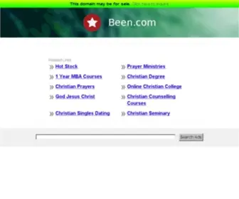 Been.com(The Leading Been Site on the Net) Screenshot