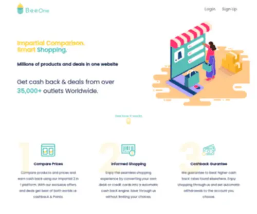 Beeone.co.uk(Earn cash back rewards and much more) Screenshot