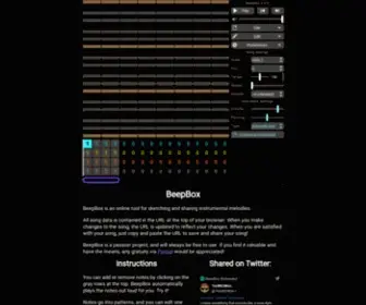 Beepbox.co(Chiptune) Screenshot