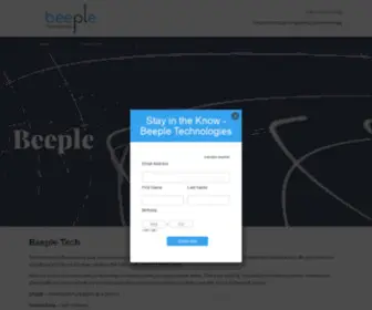 Beepletech.com(People serving and supporting your technology) Screenshot