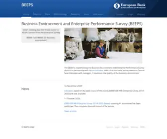 Beeps-EBRD.com(Business Environment and Enterprise Performance Survey) Screenshot