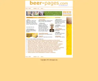 Beer-Pages.com(Willard Clarke's beer pages) Screenshot