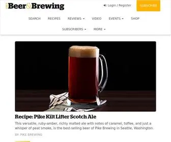 Beerandbrewing.com(Craft Beer & Brewing) Screenshot