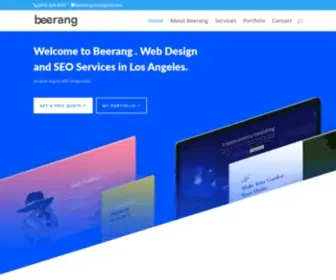 Beerang.com(Los Angeles Affordable Web Design and SEO) Screenshot