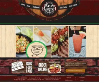 Beerbarrel.com(Beer Barrel Pizza & Grill) Screenshot