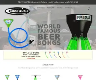 Beerbongusa.com(Head Rush Products) Screenshot