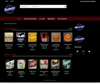 Beercans.com(The First Website to List and Sell or Trade Your Old Beer and Soda Cans) Screenshot