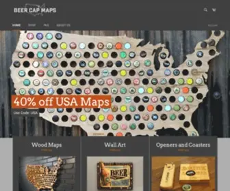 Beercapmaps.com(The Original Beer Cap Maps) Screenshot