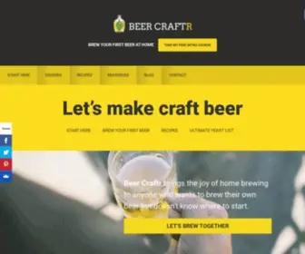 Beercraftr.com(Beer Craftr) Screenshot