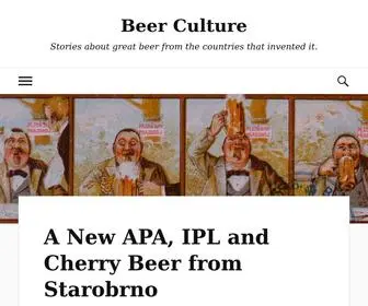 Beerculture.org(Stories about great beer from the countries that invented it) Screenshot