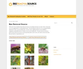 Beeremovalsource.com(Beeremovalsource) Screenshot