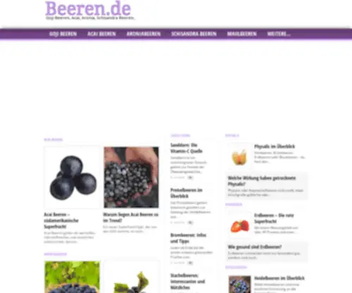 Beeren.de(Goji Beeren) Screenshot