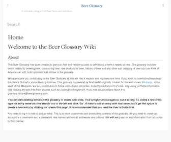 Beerglossary.com(Beerglossary) Screenshot