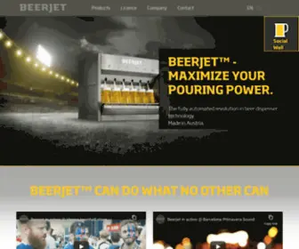 Beerjet.com(Revolution in beer dispenser technology) Screenshot