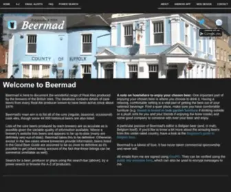 Beermad.org.uk(The world's biggest Real Ale database) Screenshot