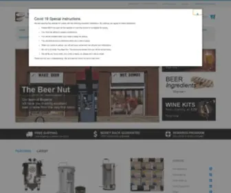 Beernut.com(The Beer Nut Salt Lake City Homebrewing Supplies) Screenshot