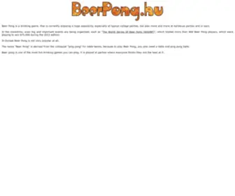 Beerpong.hu(Sör) Screenshot