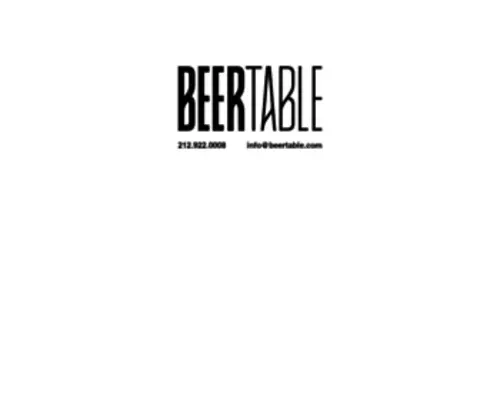 Beertable.com(Beer Table) Screenshot