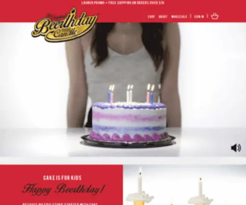 Beerthday.com(Put a candle on any drink with The Original Beerthday Candle®) Screenshot
