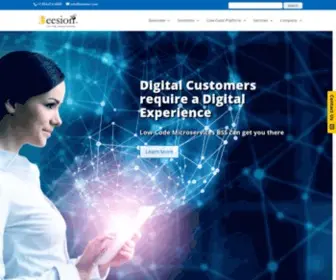 Beesion.com(Low-Code Telecom Solutions for digital business) Screenshot