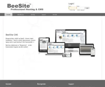 Beesite.dk(BeeSite CMS) Screenshot