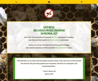 Beespeoria.com(Bees) Screenshot