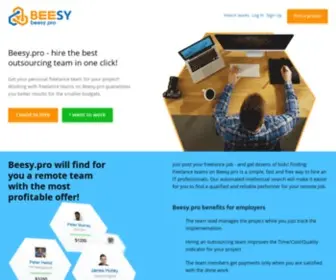 Beesy.pro(Hire Freelance Teams on) Screenshot