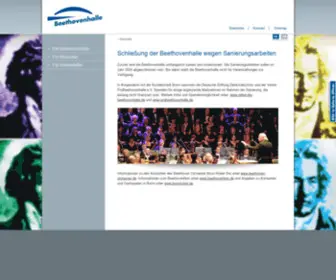 Beethovenhalle.de(Beethovenhalle Bonn) Screenshot