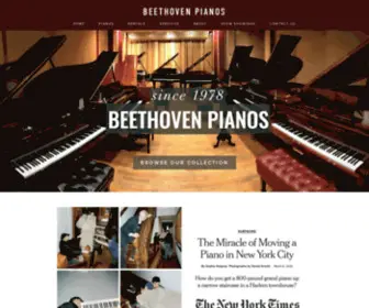 Beethovenpianos.com(Steinway Pianos) Screenshot