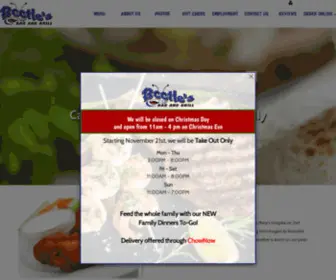 Beetlesbar.com(Beetle's Bar And Grill Kitchen Hours) Screenshot