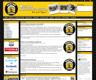 Beetonstingers.com(Beeton Stingers) Screenshot