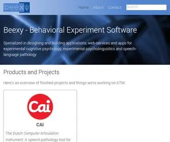 Beexy.nl(Behavioral Experiment Systems) Screenshot