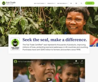 Befair.org(Fair trade) Screenshot