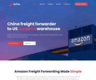 Befba.com(FBA Freight Forwarder China to USA Amazon Warehouse) Screenshot