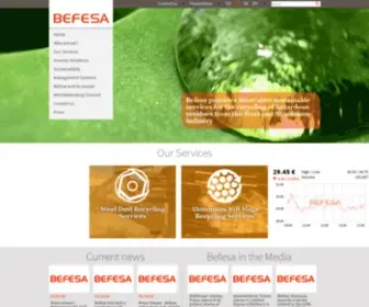 Befesa.com(Sustainable Development) Screenshot