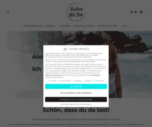 Beforewedie.de(Reiseblog) Screenshot
