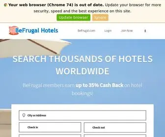 Befrugalhotels.com(BeFrugal Hotels) Screenshot