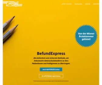 Befundexpress.at(Der DSGVO) Screenshot